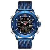 dasda  2019 NAVIFORCE Analog Digital Watches Men Luxury Brand Stainless Steel Sports Men's Watches Digital Waterproof Man Watch Sport