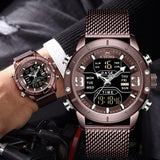 dasda  2019 NAVIFORCE Analog Digital Watches Men Luxury Brand Stainless Steel Sports Men's Watches Digital Waterproof Man Watch Sport