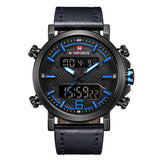 dasda  2019 NAVIFORCE New Men's Fashion Sport Watch Men Leather Waterproof Quartz Watches Male Date LED Analog Clock Relogio Masculino