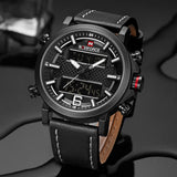 dasda  2019 NAVIFORCE New Men's Fashion Sport Watch Men Leather Waterproof Quartz Watches Male Date LED Analog Clock Relogio Masculino