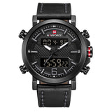 dasda  2019 NAVIFORCE New Men's Fashion Sport Watch Men Leather Waterproof Quartz Watches Male Date LED Analog Clock Relogio Masculino