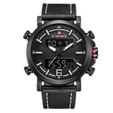 dasda  2019 NAVIFORCE New Men's Fashion Sport Watch Men Leather Waterproof Quartz Watches Male Date LED Analog Clock Relogio Masculino