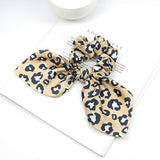 2019 New Chiffon Bowknot Silk Hair Scrunchies Women Pearl Ponytail Holder Hair Tie Hair Rope Rubber Bands Hair Accessories