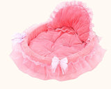 ssss  2019 New Cute Lace Princess Dog Basket Bed Cat Puppy Pet Beds Pet Dream Nest Pet Kennel Cat Dog Beds Luxury Cat Sofa Dog Bed