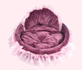 ssss  2019 New Cute Lace Princess Dog Basket Bed Cat Puppy Pet Beds Pet Dream Nest Pet Kennel Cat Dog Beds Luxury Cat Sofa Dog Bed