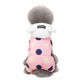2019 New Dog Clothes Winter Pet Puppy ClothesProducts Big Dot Four-legged Coat Autumn And Winter Keep Warm Cat Dog Clothing - app80