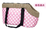ssss  2019 New Fashion pet bag dog carrier travel carrying bag for dogs cats leopard print small dog bag pink polka dots cat handbag