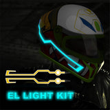 dasda  2019 New Motorcycle Helmet Light LED DIY Black Helmet LED Light Motorbike Safety Reflective Strip Modification