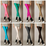 2019 New Spring Solid Candy Neon Leggings for Women High Stretched Female Legging Pants Girl Clothing Leggins Plug Size - app80