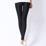 2019 New Spring Solid Candy Neon Leggings for Women High Stretched Female Legging Pants Girl Clothing Leggins Plug Size - app80