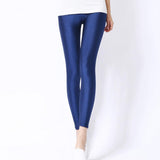 2019 New Spring Solid Candy Neon Leggings for Women High Stretched Female Legging Pants Girl Clothing Leggins Plug Size - app80