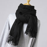 2019 New Winter Scarf Women Solid Winter Cashmere Scarves Soft Warm Lady Pashmina Warm Necker Wool Shawl Wrap Bandana Head Scarf