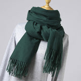 2019 New Winter Scarf Women Solid Winter Cashmere Scarves Soft Warm Lady Pashmina Warm Necker Wool Shawl Wrap Bandana Head Scarf