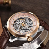 hello word  2019 PAGANI DESIGN Brand Fashion Leather Gold Watch Men Automatic Mechanical Skeleton Waterproof Watches Relogio Masculino Box