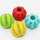 2019 Pet Dog Toys Toy Funny Interactive Elasticity Ball Dog Chew Toy For Dog Tooth Clean Ball Of Food Extra-tough Rubber Ball