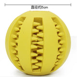 2019 Pet Dog Toys Toy Funny Interactive Elasticity Ball Dog Chew Toy For Dog Tooth Clean Ball Of Food Extra-tough Rubber Ball