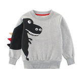 2019 Spring Children's Clothing Printed Cartoon Animal Clothes 2-8y Baby Boys Dinosaur Sweatshirt Long Sleeved Clothes Tops