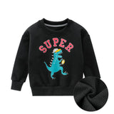 2019 Spring Children's Clothing Printed Cartoon Animal Clothes 2-8y Baby Boys Dinosaur Sweatshirt Long Sleeved Clothes Tops