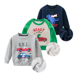 2019 Spring Children's Clothing Printed Cartoon Animal Clothes 2-8y Baby Boys Dinosaur Sweatshirt Long Sleeved Clothes Tops