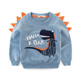 2019 Spring Children's Clothing Printed Cartoon Animal Clothes 2-8y Baby Boys Dinosaur Sweatshirt Long Sleeved Clothes Tops