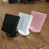 16/22 LED Lights Makeup Mirror Touch Screen Table Desktop Makeup Magnifying Mirrors