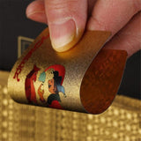24K Gold Playing Cards Poker Game Deck Gold Foil Poker Set Plastic Magic Card Waterproof Cards Magic