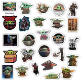 25-50Pcs The Mandalorian Star Wars Baby Yoda Sticker Scrapbooking Suitcase Decal Skateboarding Motorcycle Children Gift Stickers