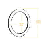 26cm/10inch LED Selfie Ring Light Dimmable LED Ring Lamp Photo Video Camera Phone Light ringlight For Live YouTube Fill Light