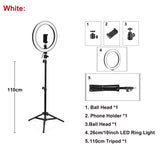 26cm/10inch LED Selfie Ring Light Dimmable LED Ring Lamp Photo Video Camera Phone Light ringlight For Live YouTube Fill Light