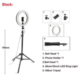 26cm/10inch LED Selfie Ring Light Dimmable LED Ring Lamp Photo Video Camera Phone Light ringlight For Live YouTube Fill Light