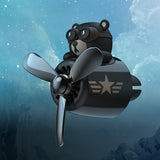 Car Air Freshener Bear Pilot Rotating Propeller Outlet Fragrance