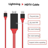 2M 8 Pin Lightning to HDMI HDTV AV Adapter Cable Adapter for iPhon 7 6s 6 Plus 5s iPad Air2 Screen Mirrorin