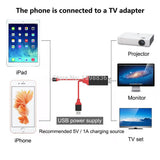 2M 8 Pin Lightning to HDMI HDTV AV Adapter Cable Adapter for iPhon 7 6s 6 Plus 5s iPad Air2 Screen Mirrorin