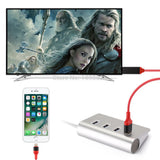 2M 8 Pin Lightning to HDMI HDTV AV Adapter Cable Adapter for iPhon 7 6s 6 Plus 5s iPad Air2 Screen Mirrorin