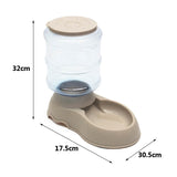 dasda  3.75L Dog Cat Large Automatic Feeder Drinker Food Water Dispenser Pet Bowl Dish