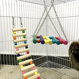 3-Piece Pet Toy Pet Ladder Swing Hammock Nest Swing Pet Hammock Pet Ladder Hamster Sugar Glider Chinchilla Squirrel Parrot
