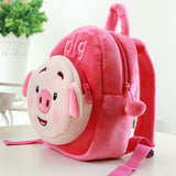dasda  3D Pig School Bags for Kids Boys Girls Kindergarten Small Bag Cute Cartoon Animals Schoolbag Children Mini School Backpacks
