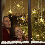 Festival Hanging Starburst String Lights 100-200 Leds DIY firework Copper Fairy Garland christmas lights outdoor Twinkle Light😀😀😀