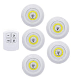 3W Cob Under Cabinet Light LED Wireless Bedroom lights With Remote Control Dimmable Wardrobe Night Lamp For Dormitory Closet