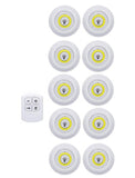 3W Cob Under Cabinet Light LED Wireless Bedroom lights With Remote Control Dimmable Wardrobe Night Lamp For Dormitory Closet