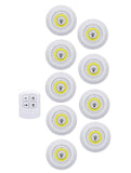 3W Cob Under Cabinet Light LED Wireless Bedroom lights With Remote Control Dimmable Wardrobe Night Lamp For Dormitory Closet