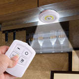 3W Cob Under Cabinet Light LED Wireless Bedroom lights With Remote Control Dimmable Wardrobe Night Lamp For Dormitory Closet