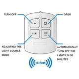 3W Cob Under Cabinet Light LED Wireless Bedroom lights With Remote Control Dimmable Wardrobe Night Lamp For Dormitory Closet