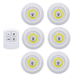 3W Cob Under Cabinet Light LED Wireless Bedroom lights With Remote Control Dimmable Wardrobe Night Lamp For Dormitory Closet
