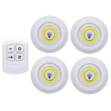 3W Cob Under Cabinet Light LED Wireless Bedroom lights With Remote Control Dimmable Wardrobe Night Lamp For Dormitory Closet
