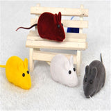 3pcs Cat Pet Supplies Simulation Rubber Flocking Vocal Mouse Toy