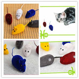 3pcs Cat Pet Supplies Simulation Rubber Flocking Vocal Mouse Toy