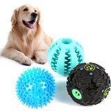 3pcs Leak Food Balls Dog Teeth Cleaning Feeder Toys Pet  Ball Chew Leakage Device Pet Interactive Toy Non Toxic Bite Resistant