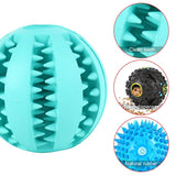 3pcs Leak Food Balls Dog Teeth Cleaning Feeder Toys Pet  Ball Chew Leakage Device Pet Interactive Toy Non Toxic Bite Resistant