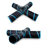 4 Holes House Foldable Pet Tunnel Cat Play Tent Nest Toys Kitten Cat Funny Toy Bulk Cat Toy Rabbit Play Tunnel With Ball For Cat